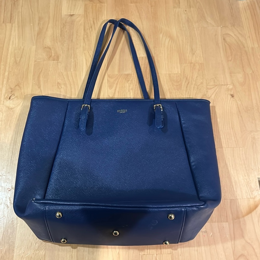 Royal Blue Sorial New York Tote Bag